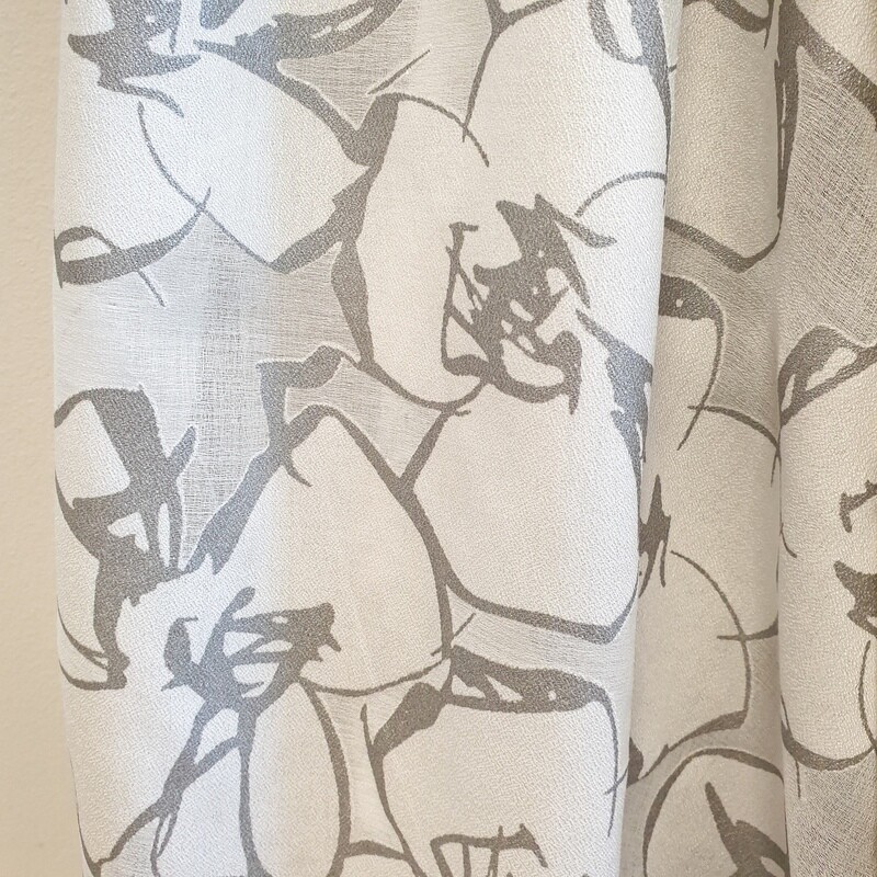TESSUTO FLORA SILVER