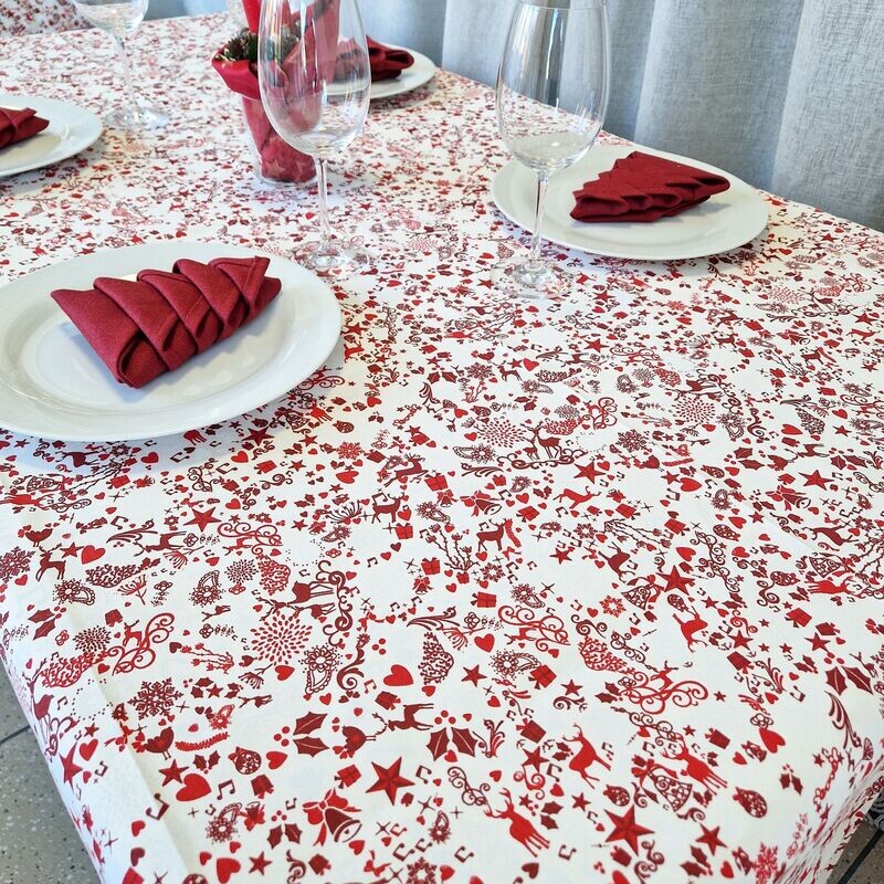 TOVAGLIA RETTANGOLARE DECORAZIONI NATALIZIE