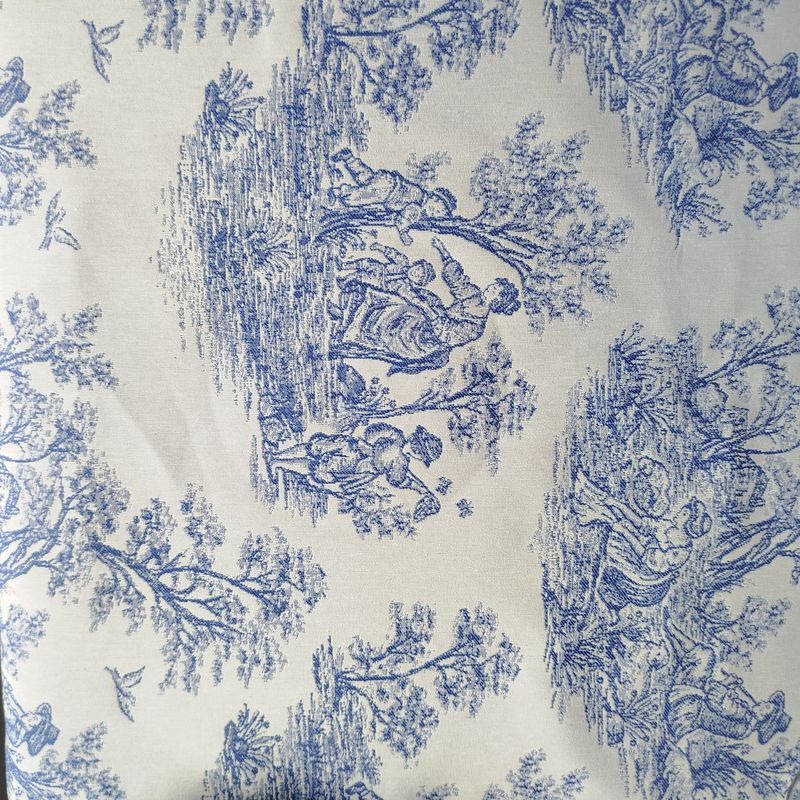TOVAGLIA RETTANGOLARE PAESAGGIO TOILE BIANCO E BLU