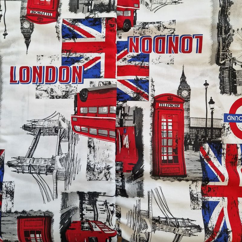 TESSUTO LONDRA - PANAMA STAMPATO TESSUTO LONDRA - PANAMA STAMPATO