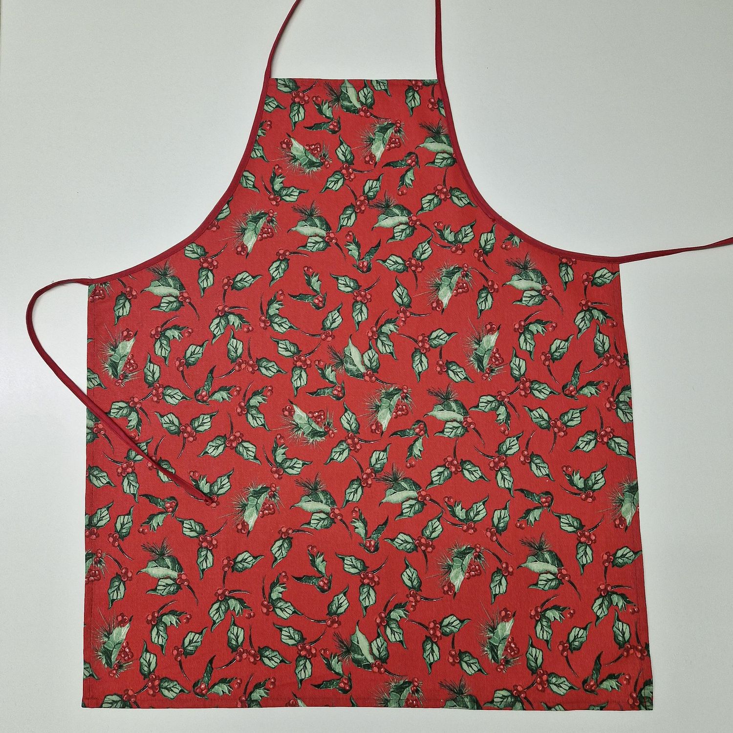 GREMBIULE AGRIFOGLI ROSSO