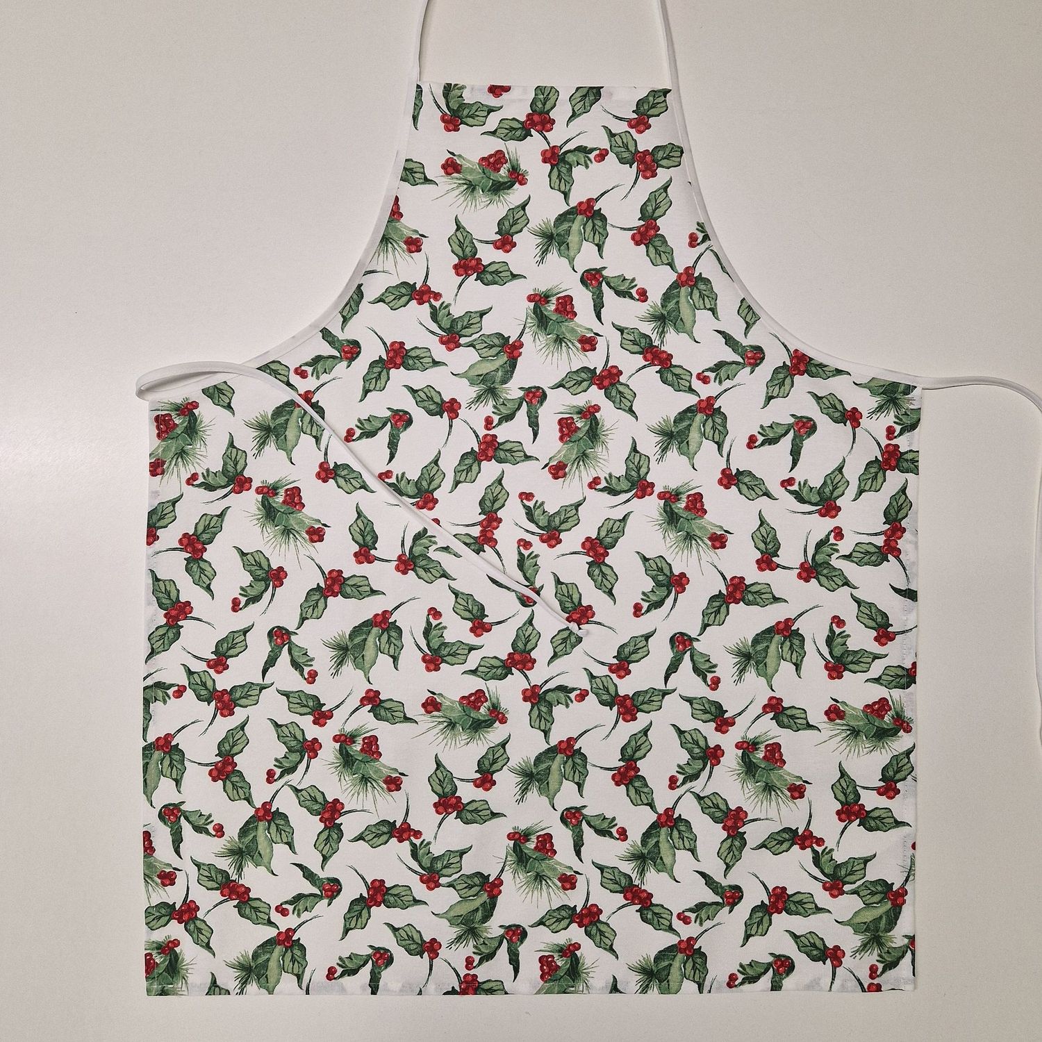 GREMBIULE AGRIFOGLI BIANCO