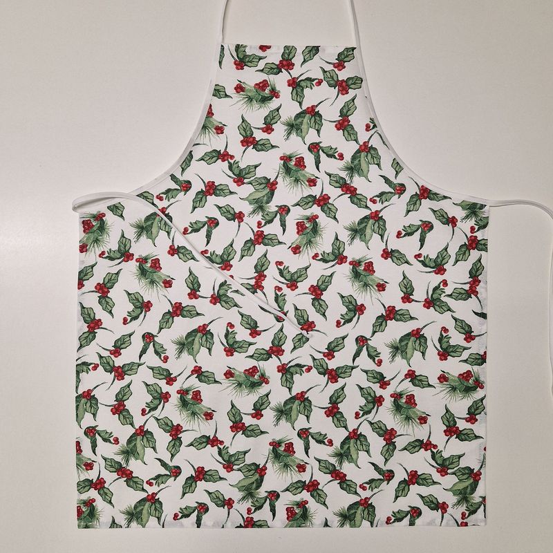 GREMBIULE AGRIFOGLI BIANCO