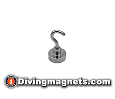Magnetic Hook - 25mm dia - 24kg Pull