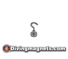Magnetic Hook - 16mm dia - 8kg Pull