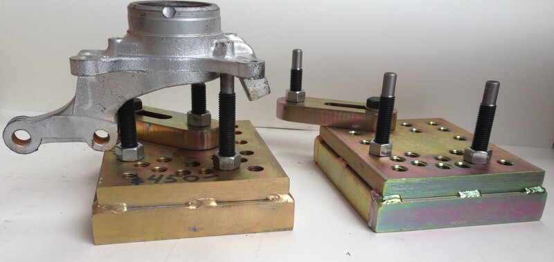 Universal Plate to support spindle to remove and install bearing