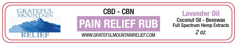 Pain Relief Rub - Lavender