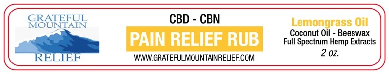 Pain Relief Rub - Lemongrass