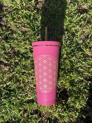 Tasse isotherme Fleur de Vie & Chakras