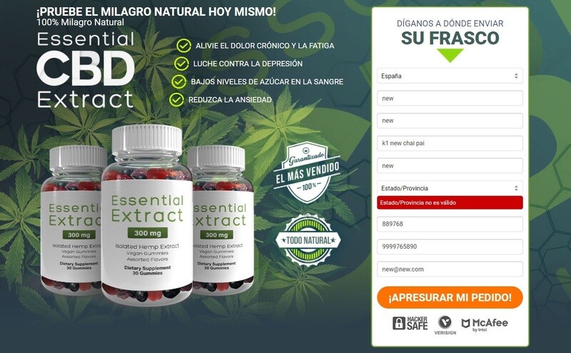 Essential CBD Extract Gummies (Oil) ES {España} Reseñas y Costo