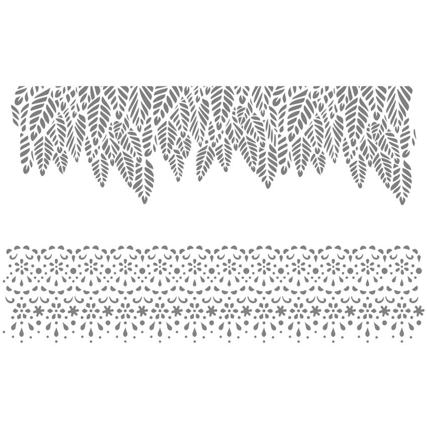 Cake Stencil &quot;Duo Cloe&quot; 2x1