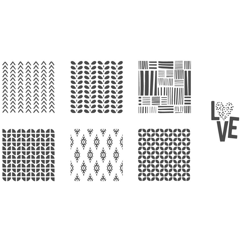 Cookie Stencil Set &quot;Adore&quot;