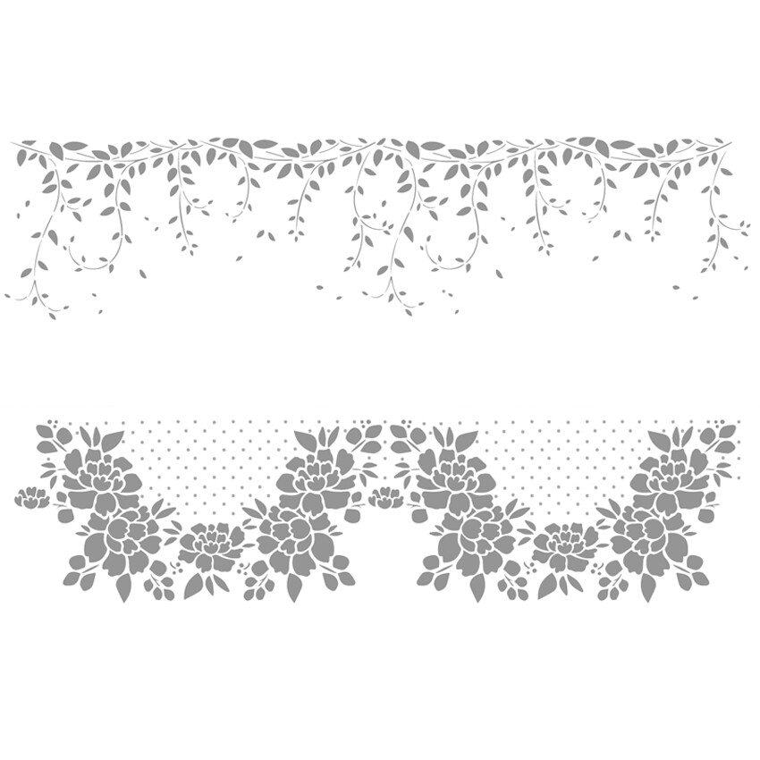 Cake Stencil &quot;Duo Alba&quot; 2x1
