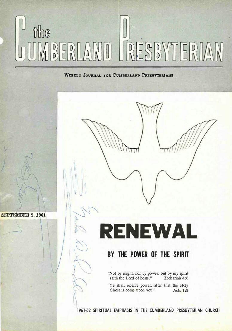 September 1961, Cumberland Presbyterian Magazines (three issues)