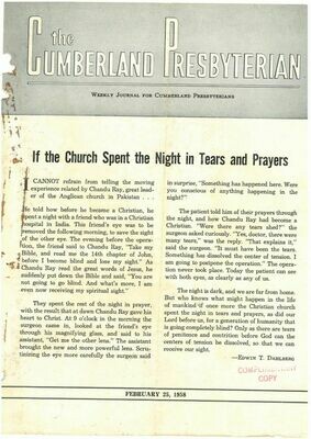 February 25, 1958, Cumberland Presbyterian Magazine download
