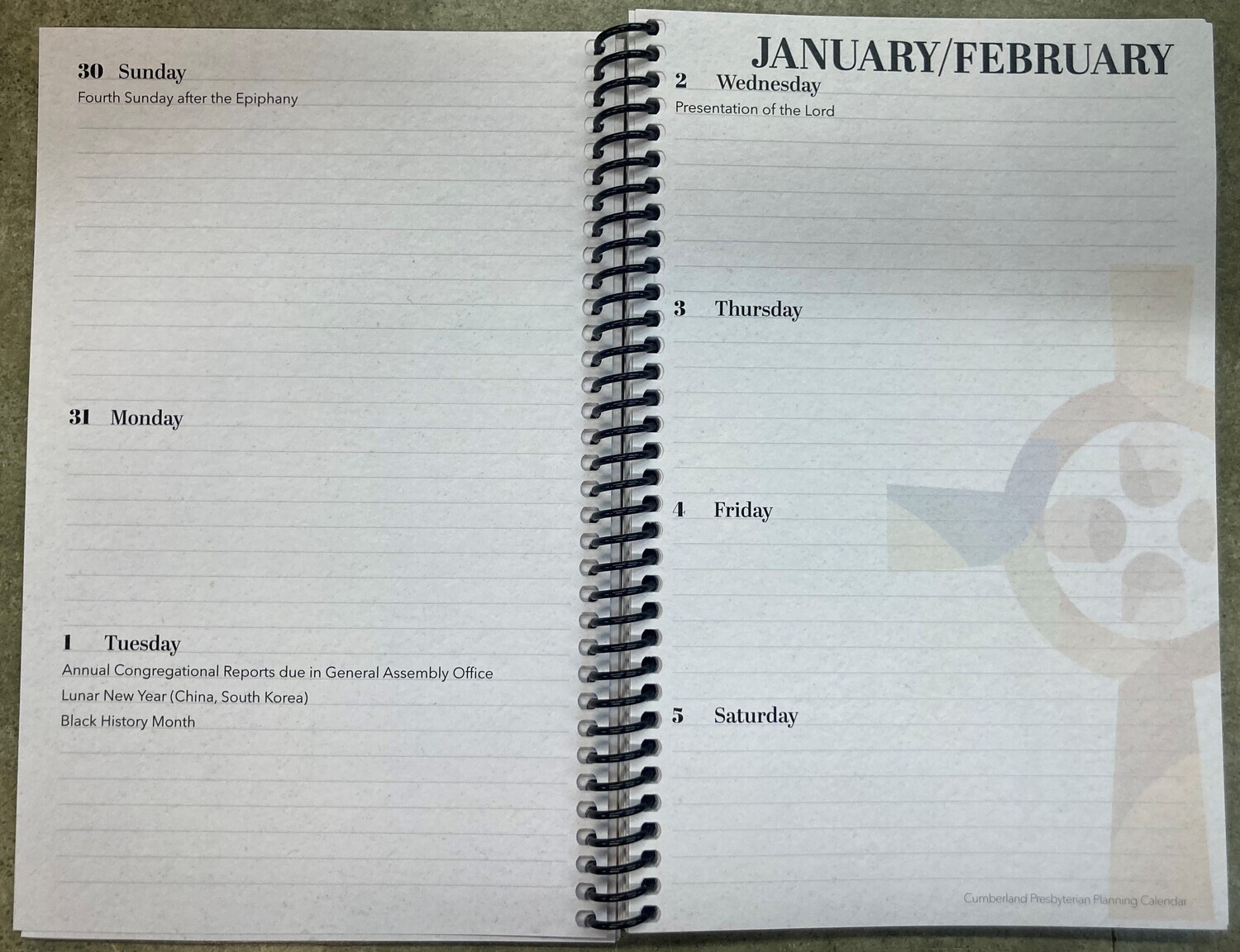Presbyterian Planning Calendar 2022 2022 Program Planning Calendar