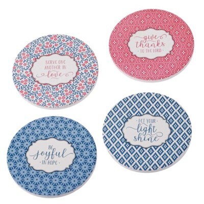 Coasters with inspirational message