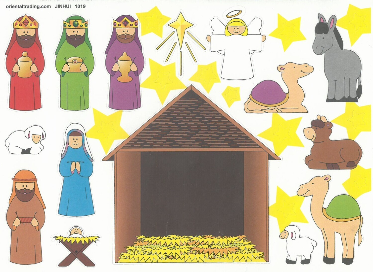 Nativity Make-a-Sticker Scenes