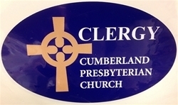 Cumberland Presbyterian Clergy Oval Sticker