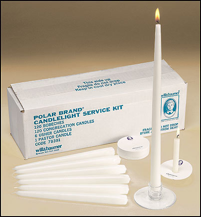 Polar Brand Candlelight Service Kit: 120 people, 6 ushers, 1 pastor