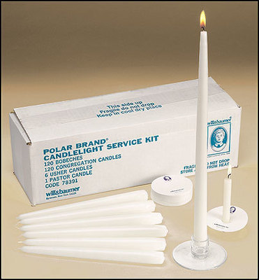 Polar Brand Candlelight Service Kit: 120 people, 6 ushers, 1 pastor