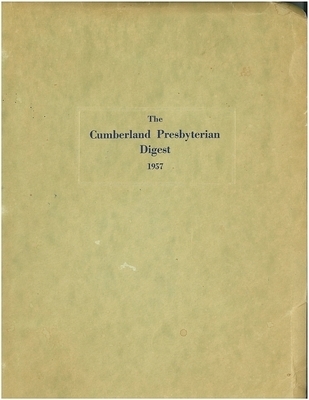 1957 Cumberland Presbyterian Digest