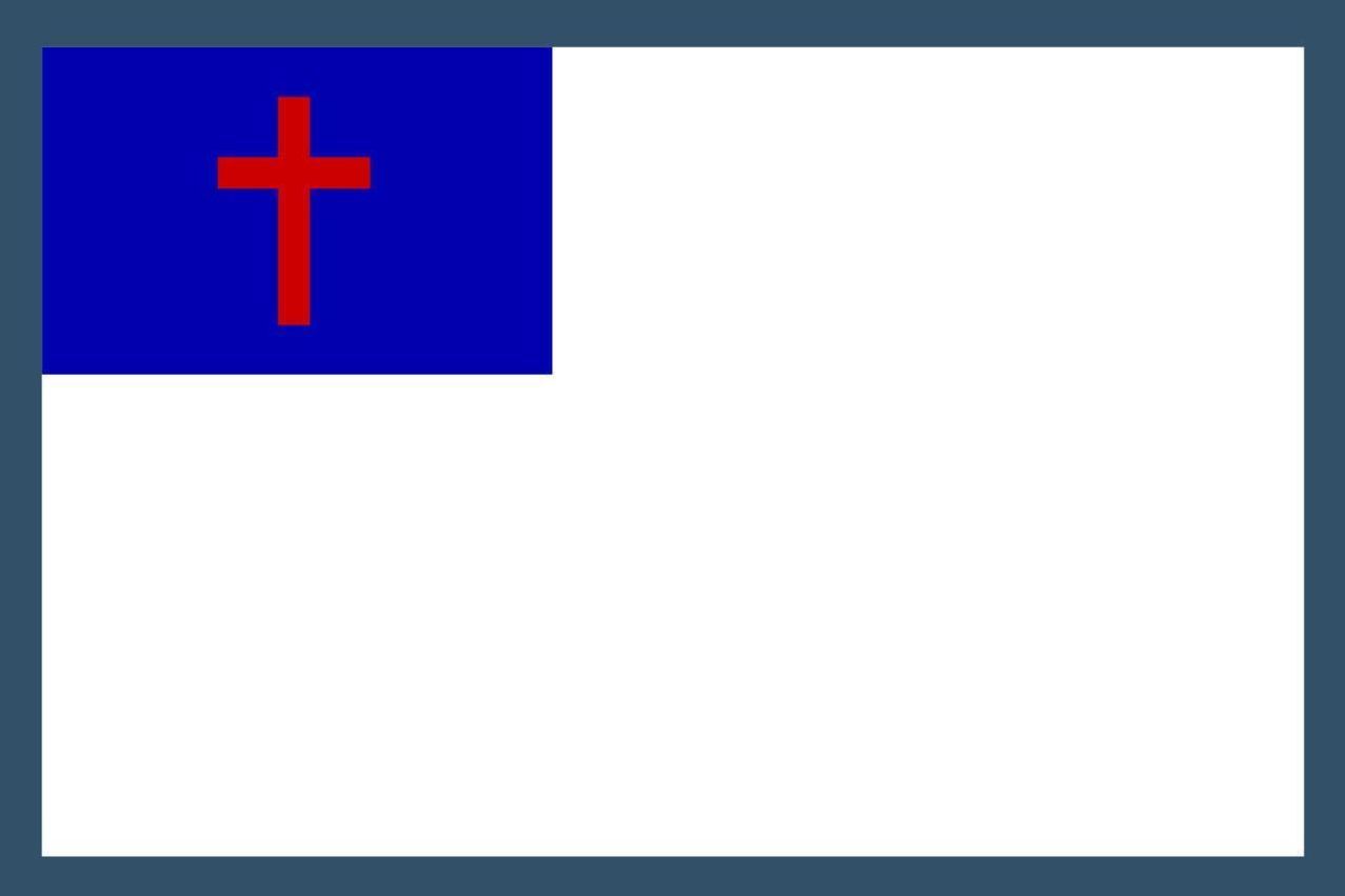 Christian Flag 3 x 5 foot polyester