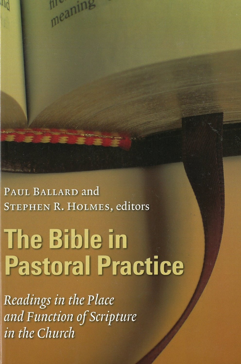 Bible in Pastoral Practice, The