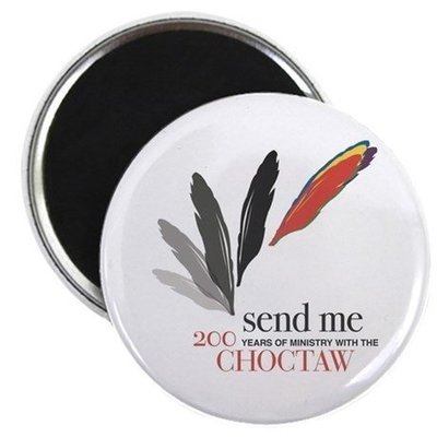 Choctaw Ministry 200 Years Logo Round Magnet