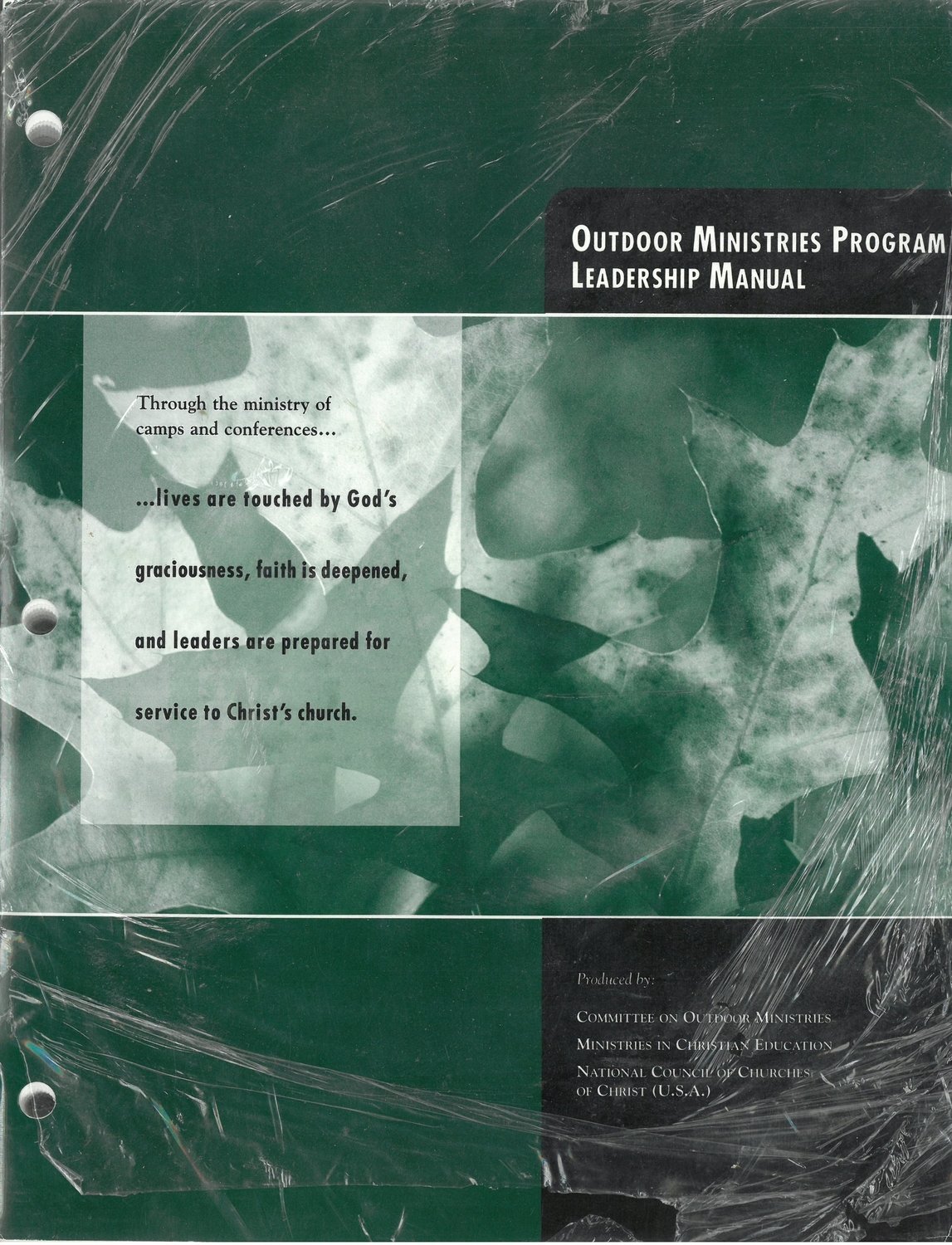 Outdoor Ministries Program Leadership Manual