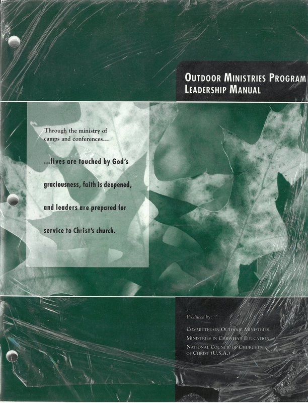 Outdoor Ministries Program Leadership Manual