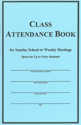 Class Attendance Book (Blue Book) 40 Names