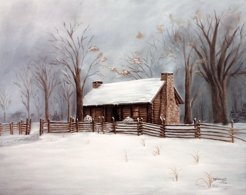 Then Came Morning: McAdow House Print by B. Tomlinson