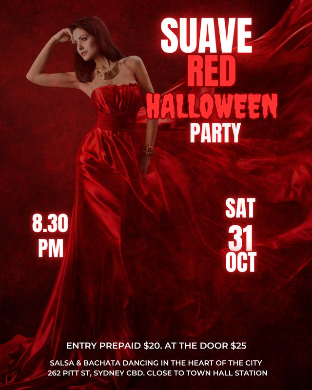 Suave Red Halloween Party