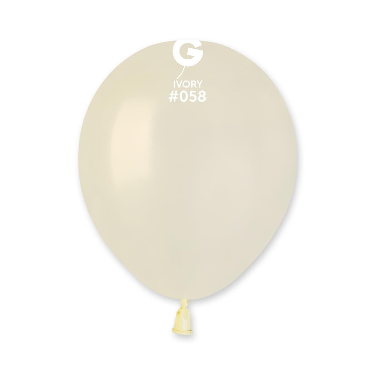 Metal Ivory #058 5in - 100 pieces
