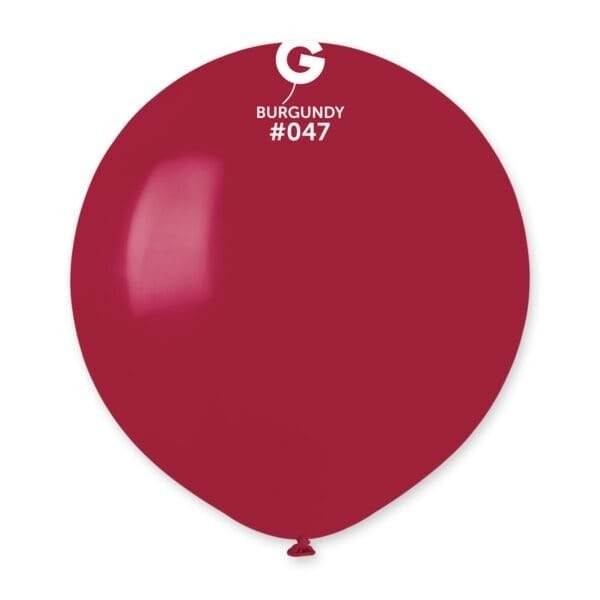 Standard Burgundy #047 19in - 25 pieces