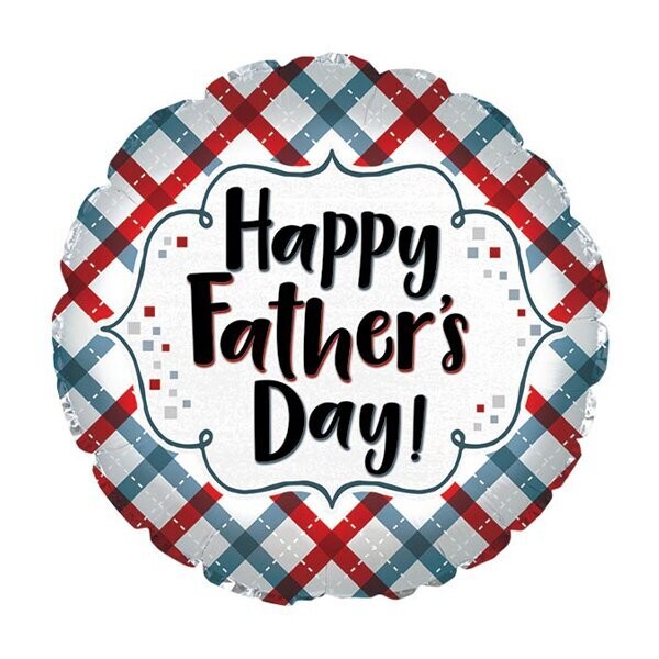 HFD 17" FATHER'S DAY PLAID