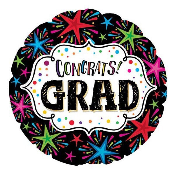 GRA 17" CONGRATS GRAD BURST