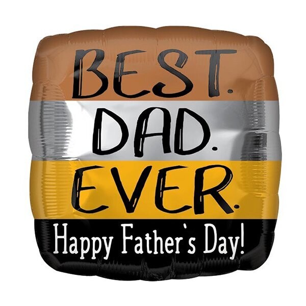 HFD 17" BEST DAD EVER SQUARE