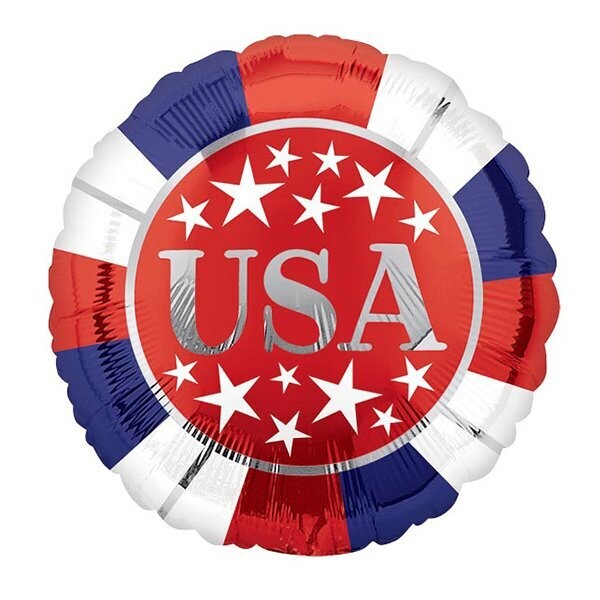 PAT 17" RED WHITE BLUE USA