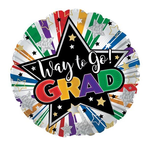 GRA 17" WAY TO GO GRAD STARS