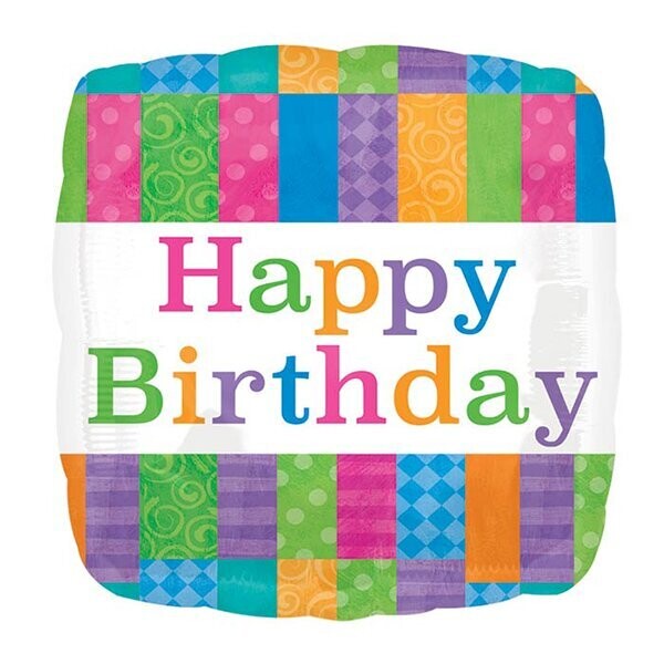 HBD 17" HAPPY BIRTHDAY COLOR
