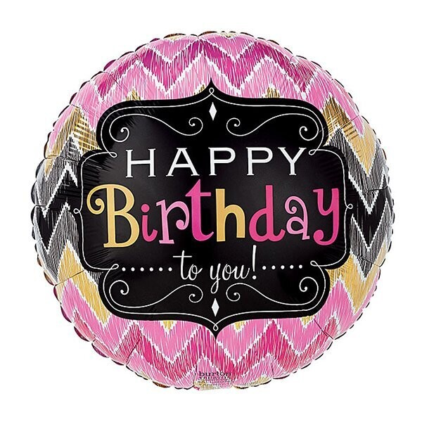 HBD 17"PKG HBD FLAME STITCH
