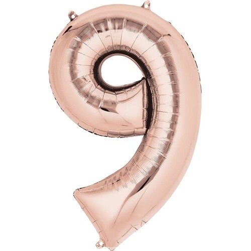 #9 Rose Gold Anagram - 34in