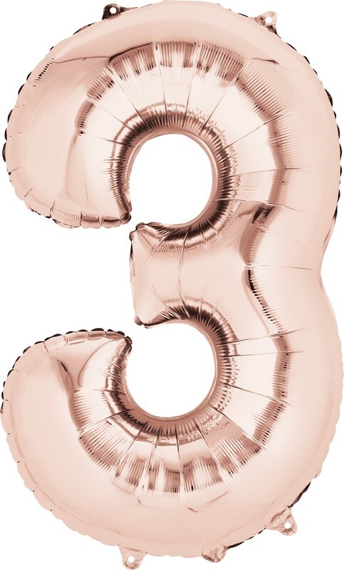 #3 Rose Gold Anagram - 34in