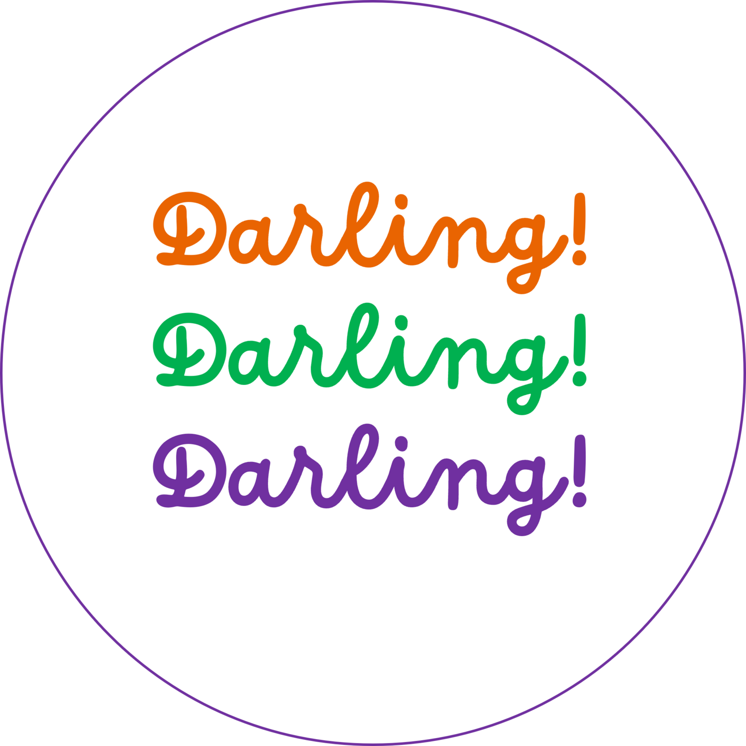 Darling Badge (44mm)