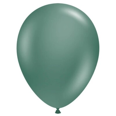 Tuftex 11in EVERGREEN Latex Balloons 100 Ct