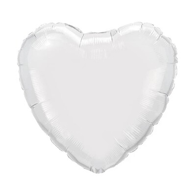 18"SOL WHITE HEART