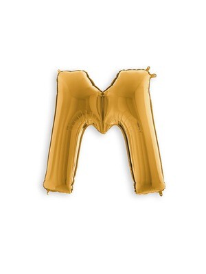 Letter Balloon M - 14in Gold