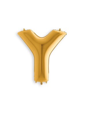 Letter Balloon Y - 14in Gold
